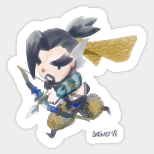 Chibi Hanzo Sticker